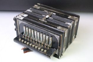 Jos. Powell of Hull - " The New Kind " Melodeon, made in Saxony, with white metal mounts and steel