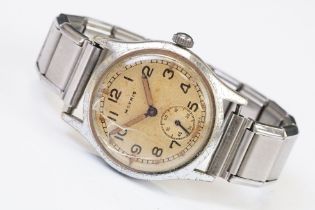 A Moeris British Military issued Army Trade Pattern wristwatch, marked A.T.P. 60887 to the verso,