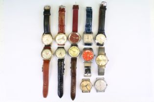 A collection of twelve mechanical wristwatches to include Ingersoll, Bakobe, Winegartons, Verity, Le