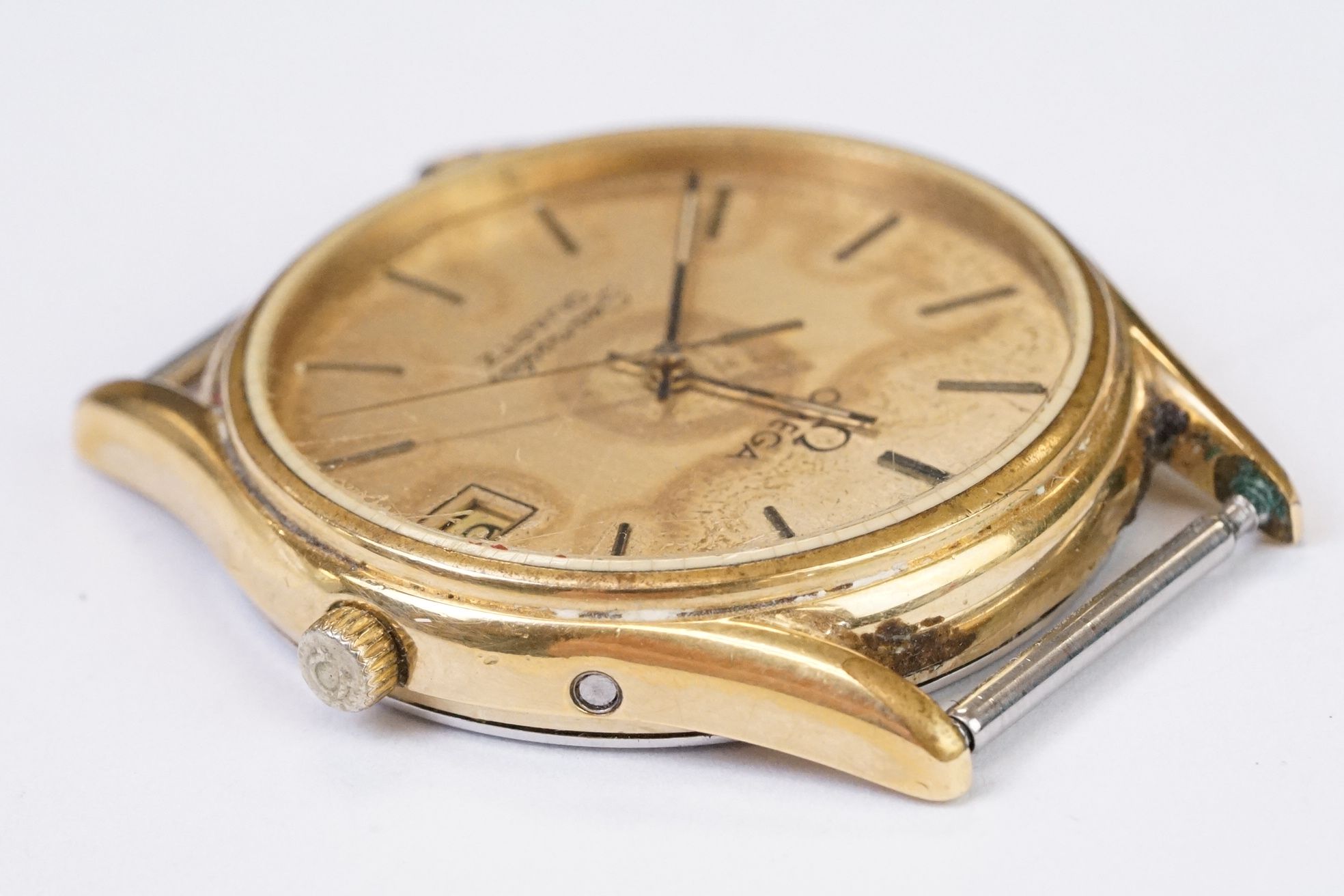 A 1980's Omega Seamaster quartz wristwatch, center second hand and date function to 3 o'clock, Omega - Image 8 of 10