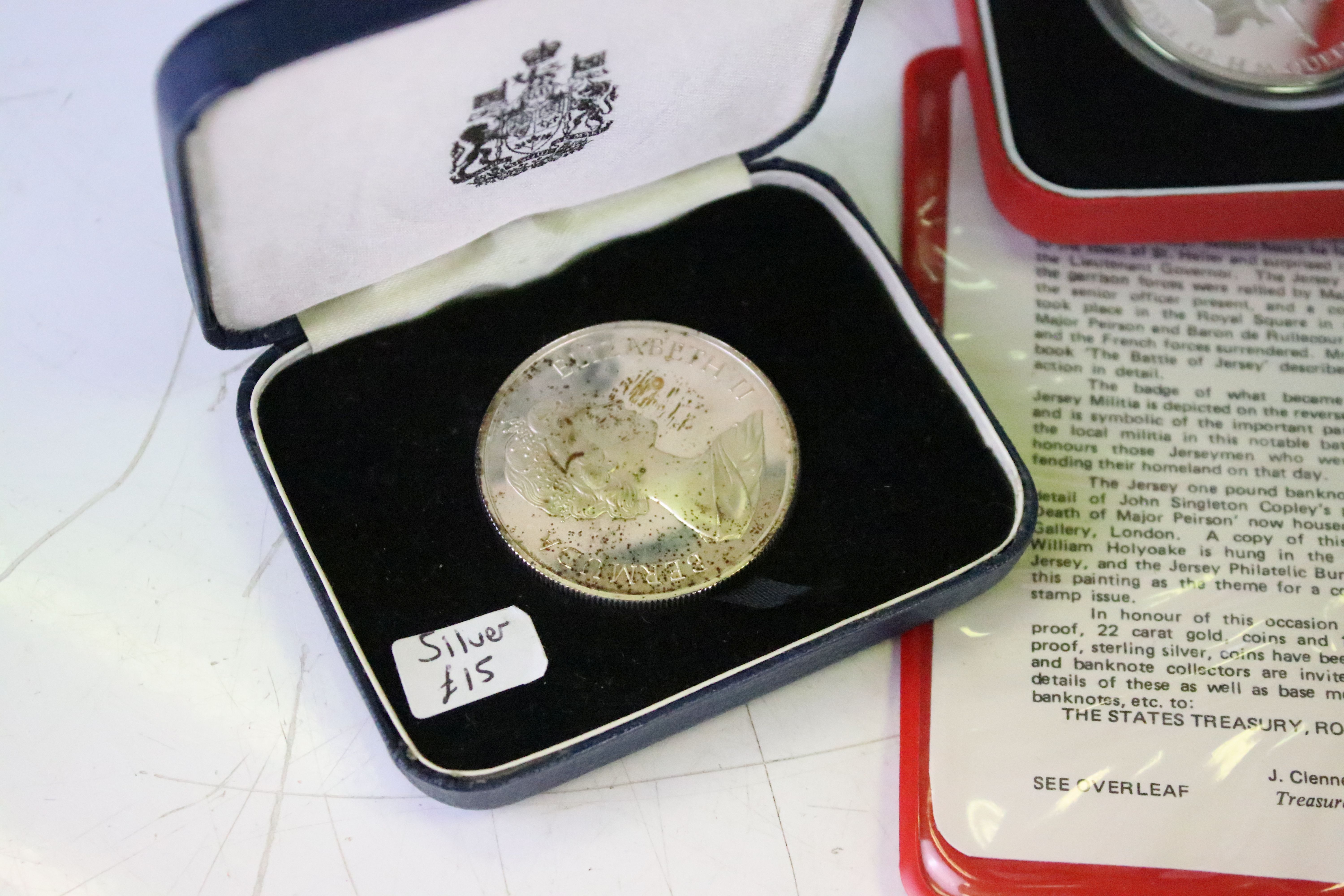 A collection of cased uncirculated and proof coins to include silver proof examples. - Image 5 of 13