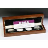 The 60th Anniversary of the coronation of Queen Elizabeth II pure silver crown set, a cased set of