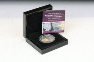 A 2018 Armistice Centenary Remembrance Gold Gallantry Proof Five Pound Coin, Mintage Of Only 149