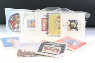 A collection of twelve Royal Mint brilliant uncirculated coin year sets to include 2000, 1995, 1991,