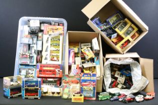 100 Boxed diecast models to include Autocraft, Welly, Heller, Matchbox, Automax, Majorette, etc,
