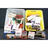 Large collection of boxed / carded HO/OO gauge plastic & diecast trackside model vehicles to include