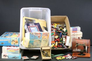 Collection of mixed toys to include BBC Micro Computer with 11 games, boxed Roto-Master 70, boxed