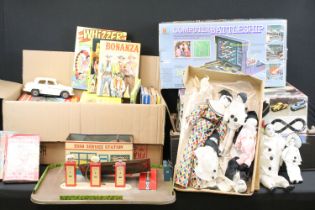 Collection of various boxed and unboxed mixed toys and games to include 2 x boxed Scalextric sets