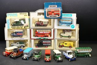 Collection of nine boxed Lledo Days Gone and Matchbox models, together with a small quantity of