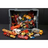 Collection of around 40 diecast models to include examples from Corgi, Britains, Matchbox, etc