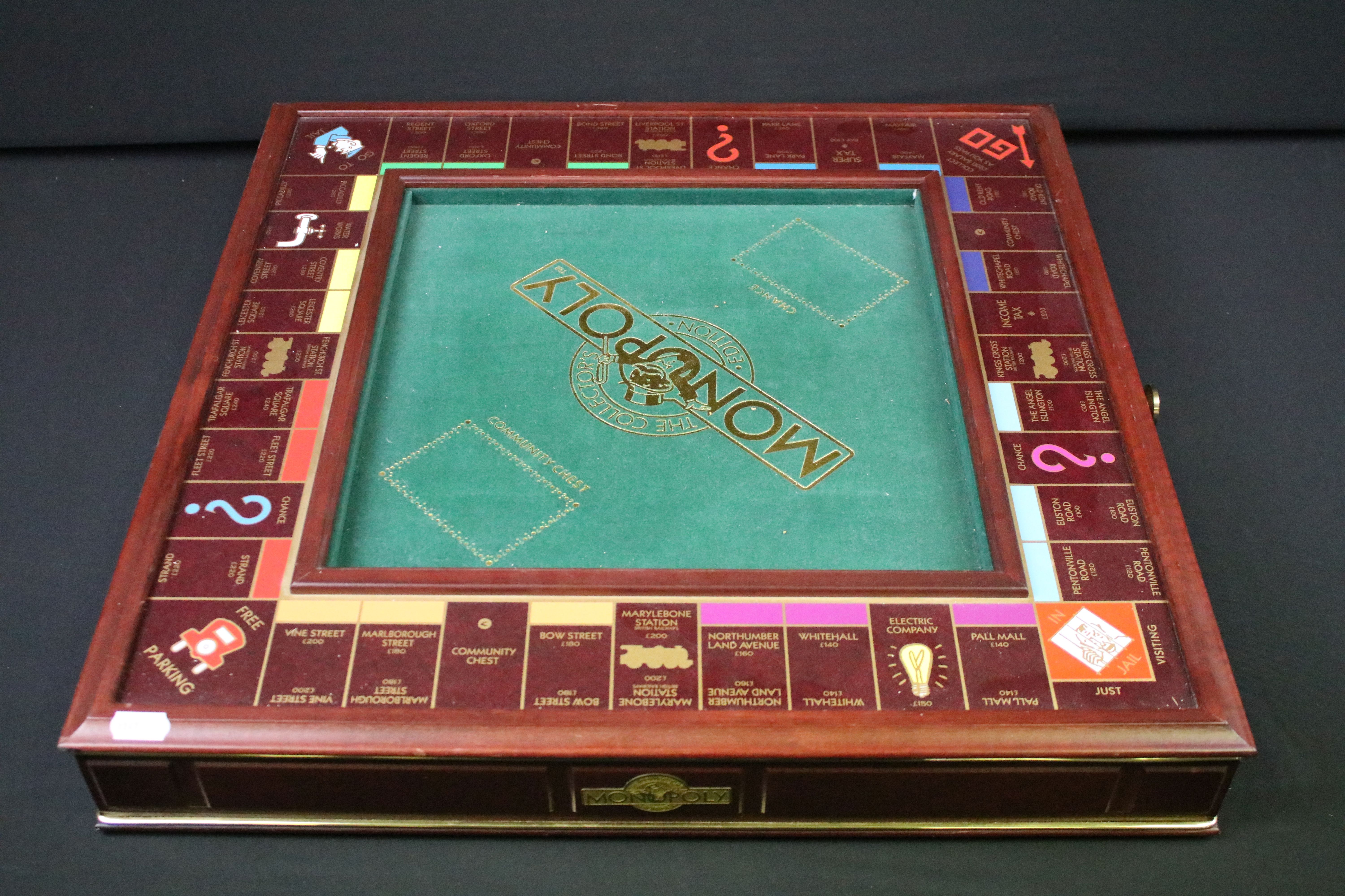 Franklin Mint Collectors Edition Monopoly Board Game with original 22ct gold plated game tokens, - Image 10 of 18