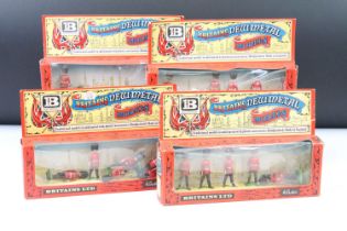 Collection of six boxed 7225 Britains New Metal Models Scots Guards sets, all complete in vg