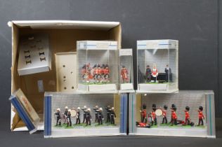 Five cased Britains Collection military figure sets to include The Scots Guards, The Royal