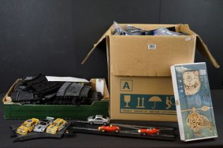 Large collection of Scalextric and Ninco items to include a large quantity of Scalextric track and a