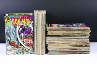 Comics - Collection of 104 1970s onwards Marvel comics to include 55 x The Invincible Iron Man