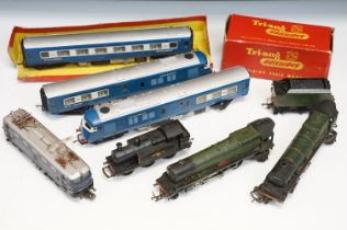 Five OO gauge locomotives to include a boxed Triang R52S, 2 x Triang Princess Elizabeth (one with