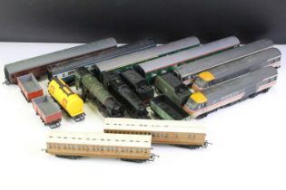 Four OO gauge locomotives to include Mainline Royal Scot 46100 (a/f), Hornby 2-8-0 LMS with tender