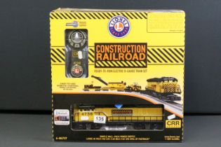 Boxed Lionel O gauge 6-84737 Construction Railroad train set, complete and ex