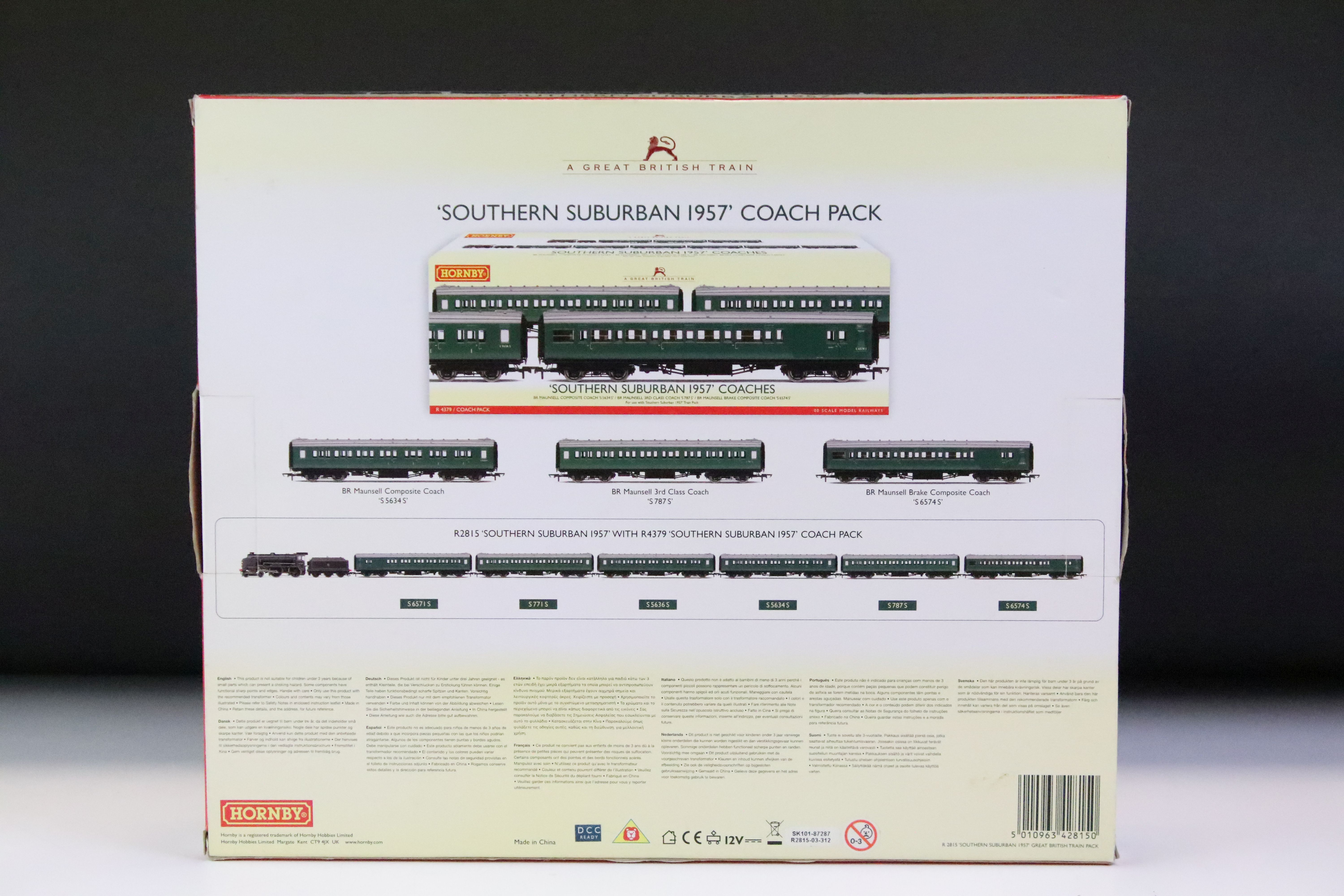 Boxed ltd edn Hornby OO gauge R2815 Southern Suburban 1957 Train Pack, complete with certificate - Image 5 of 5