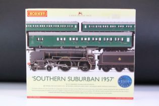 Boxed ltd edn Hornby OO gauge R2815 Southern Suburban 1957 Train Pack, complete with certificate