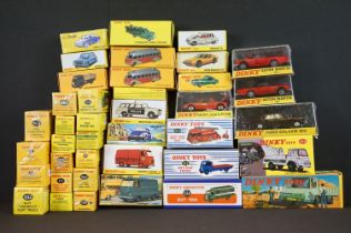 39 Boxed / cased Atlas Dinky Collection diecast models, all variants, excellent condition with