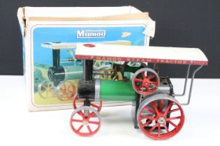 Steam Engine - Boxed Mamod TE1a Steam Tractor steam engine in main body green, model vg with gd