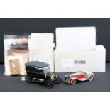 Six boxed Franklin Mint and Danbury Mint diecast models to include 5 x Franklin Mint models