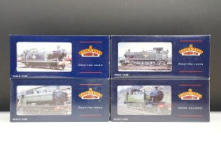 Four boxed Bachmann OO gauge locomotives to include 32075 Class 56XX Tank 5667 GWR green, 32200 8750