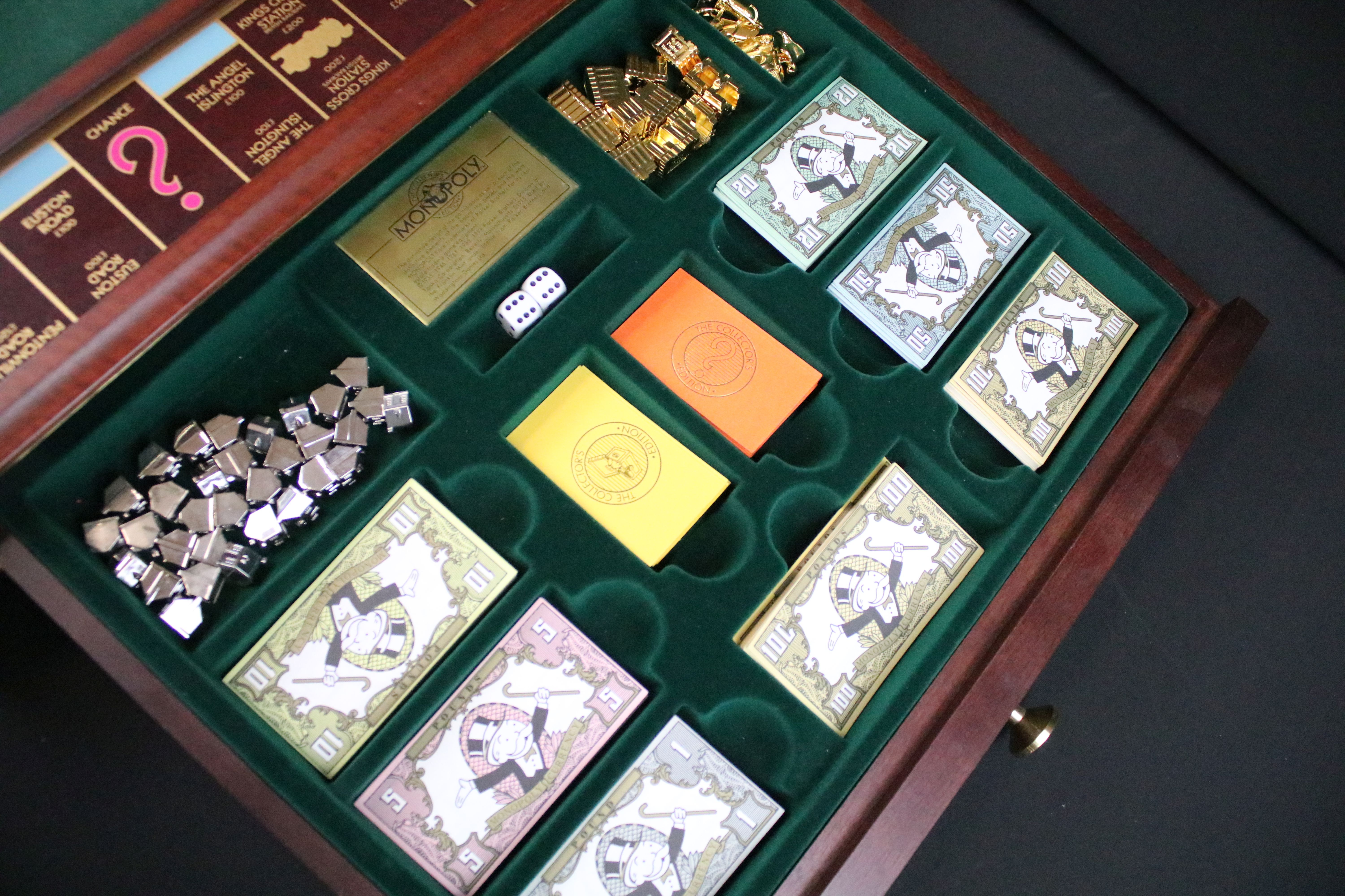 Franklin Mint Collectors Edition Monopoly Board Game with original 22ct gold plated game tokens, - Image 11 of 18