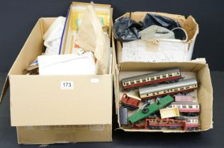 Quantity of OO gauge model railway to include 11 x items of rolling stock (mainly Triang