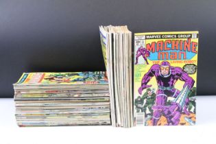 Comics - Collection of 91 1970s onwards Marvel comics to include 18 x Machine Man with a run from