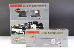 Three boxed ltd edn Proto Series 2000 HO gauge locomotives to include E8/9 920-31715 PRR #5700