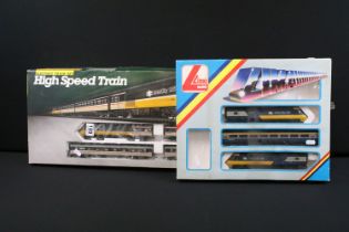 Two boxed OO gauge electric train sets to include Hornby R673 High Speed Train containing