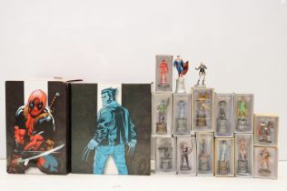 Collection of various boxed / cased Marvel figures to include 13 x boxed Eaglemoss diecast figures