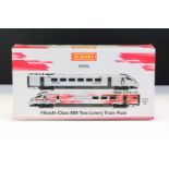 Boxed ltd edn Hornby OO gauge R3579F Hitachi Class 800 Test Livery Train Pack, complete