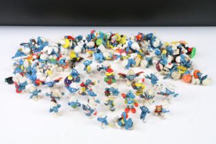 Smurfs - 77 Smurfs figures to include early to contemporary Schleich and Peyo examples featuring