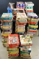 Collection of 100 boxed jigsaw puzzles to include examples from Waddingtons featuring mainly 1000,