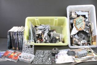 Fantasy Gaming - Collection Of Games Workshop Warhammer 40k painted & unpainted figures, building,