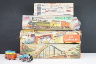 Collection of four boxed 1950s Technofix West German tin plate lithograph models to include No.