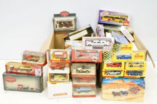 Collection of 50 boxed diecast models to include Corgi Original Omnibus, Matchbox Models Of