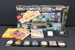 Retro Gaming - Boxed Atari Video Computer System console, complete with console, pair of Paddle