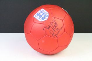 Football memorabilia / autographs - An England football signed by Matt Le Tissier, with photograph