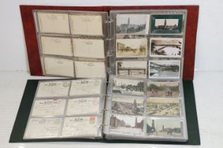 Collection of early 20th century Australian / Australian-themed postcards contained within two