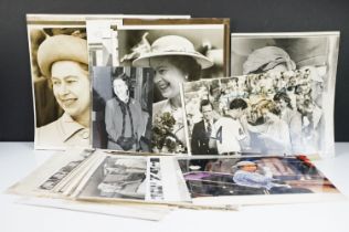 A collection of approx fifty original press photographs of the British Royal family to include