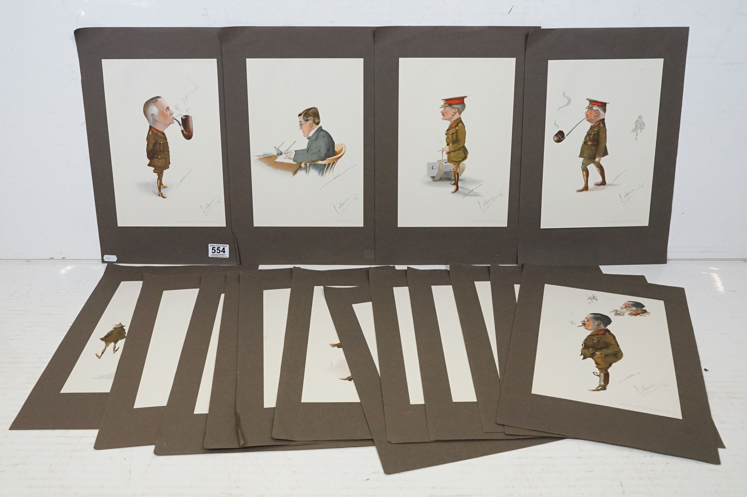 Lester Howard Sacré (1892 - 1974), Sidelights by Sacré, set of caricatures of British military