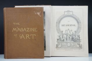 Books - The Art Journal 1851 together with The Magazine of Art illustrated 1882.