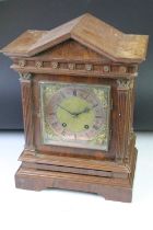 Late 19th century chiming bracket clock with German Lenzkirch movement (numbered 779784), in an