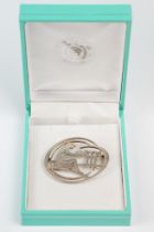 Art Nouveau Silver Brooch