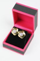 Pair of 18ct Yellow Gold Diamond Stud Earrings