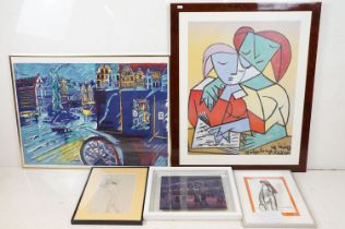 Henk Scholten, Antwerpen ( Antwerp ), limited edition print, signed lower right, titled lower left